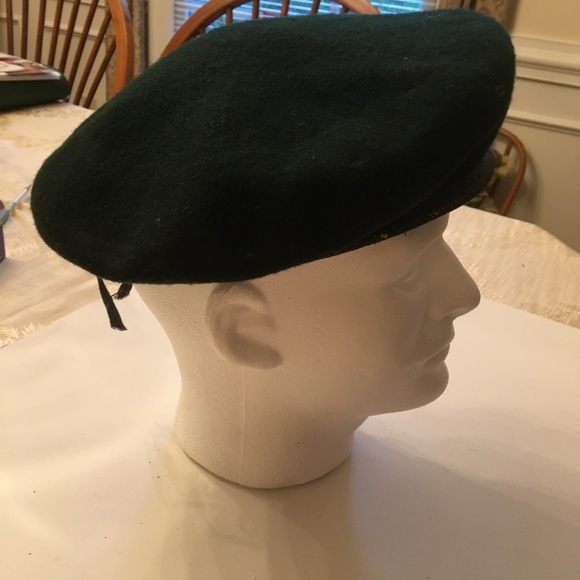 US Vietnam Special Forces Green Beret Denmarks Military NY Size 7 3/4- 7 7/8 XXL - Picture 1 of 4